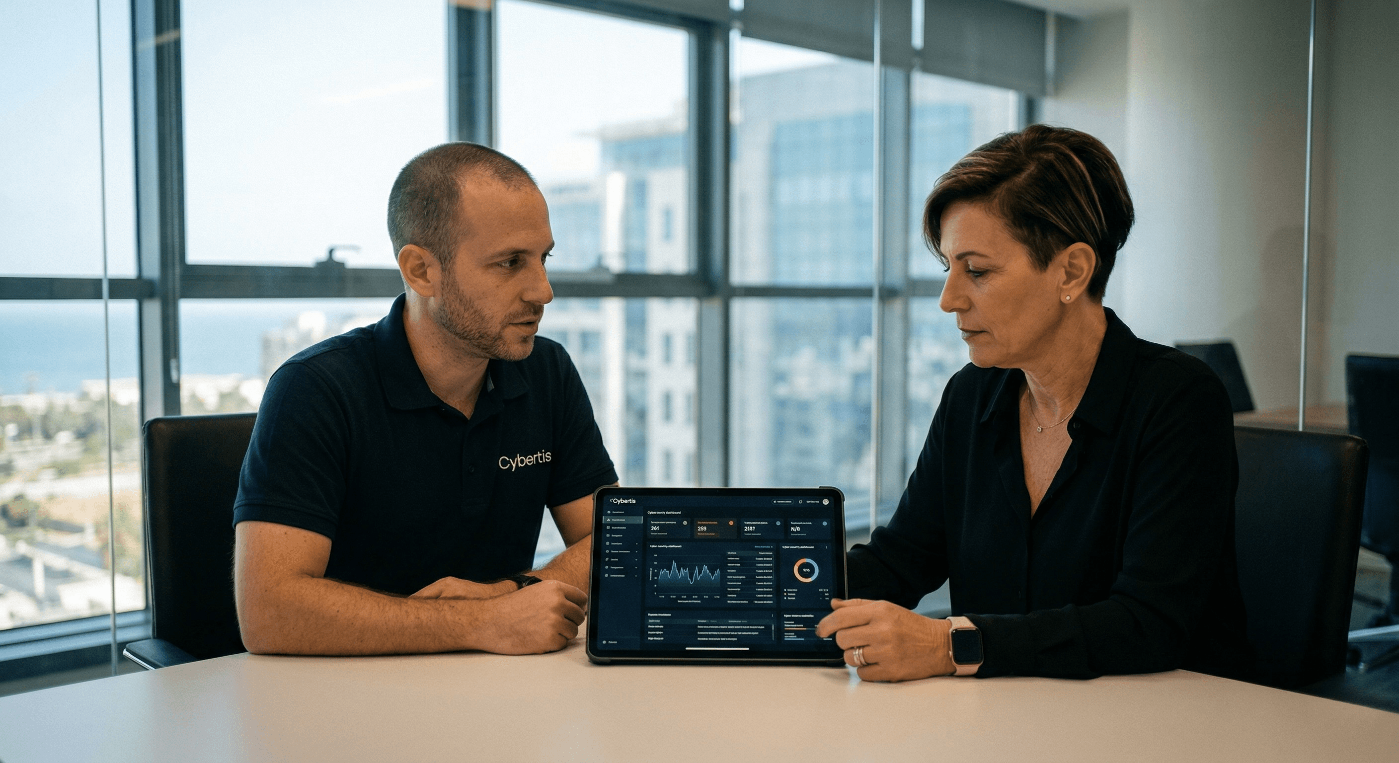 רותם שיינס, מנכ"ל Cybertis, בפגישת ייעוץ אסטרטגית CISO לעסקים קטנים-בינוניים